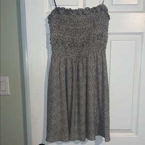 Sienna Sky Black and White Strapless Dress